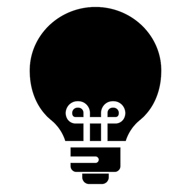 Vector bulb light icon design illustration design