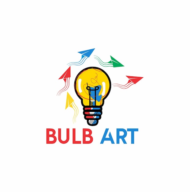 Bulb logo art design