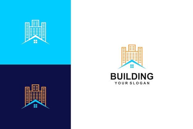 bulding logo-ontwerp en pictogrammen