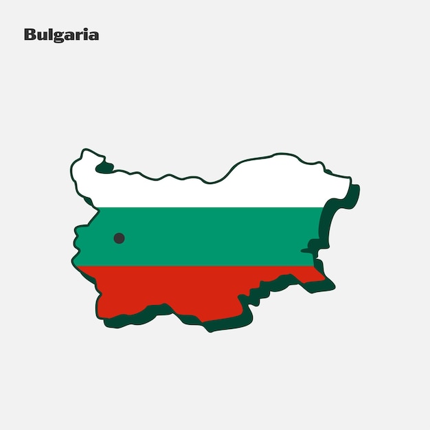 Bulgaria paese nazione bandiera mappa infografica