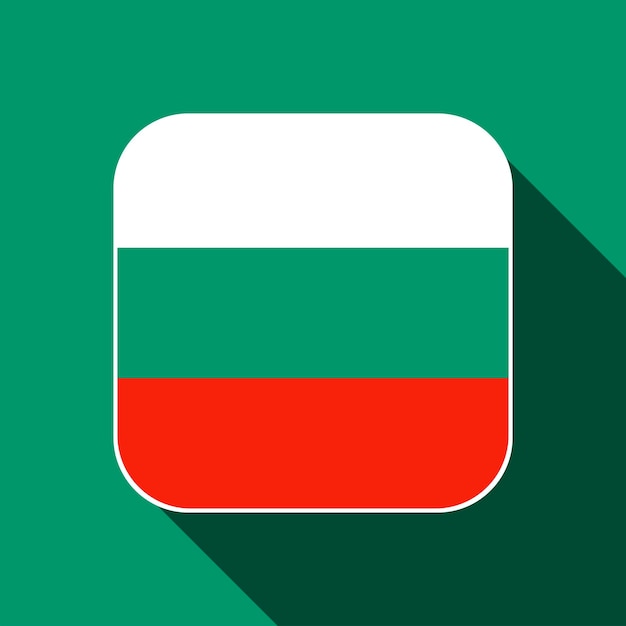 Bulgaria flag official colors Vector illustration