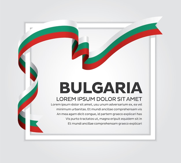 Vettore di bandiera della bulgaria