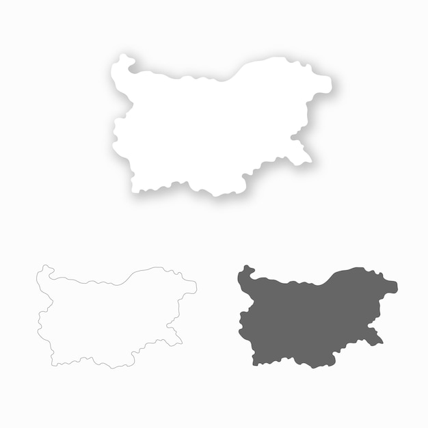 Vector bulgaria map set for design easy to edit
