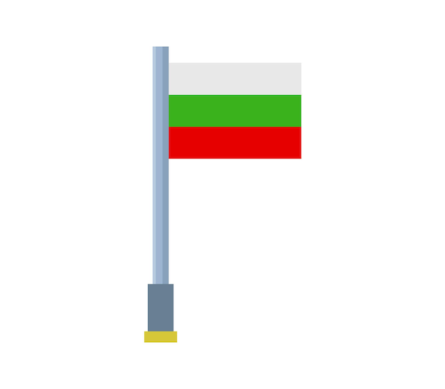 Vettore bandiera bulgara
