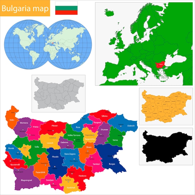 Bulgarije kaart