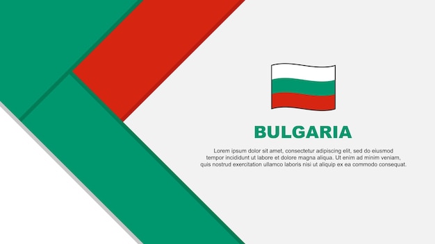 Bulgarije Vlag Abstracte Achtergrond Ontwerpsjabloon Bulgarije Onafhankelijkheidsdag Banner Cartoon Vector Illustratie Bulgarije