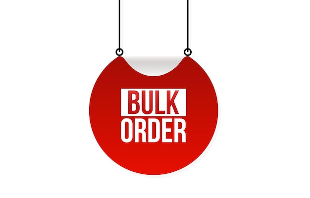 bulk order banner design bulk order icon flat style vector illustration