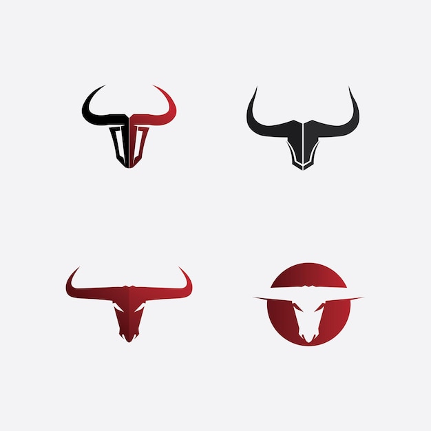 Bull buffelkop koe dier mascotte logo ontwerp vector voor sport hoorn buffel zoogdieren hoofd logo wild matador