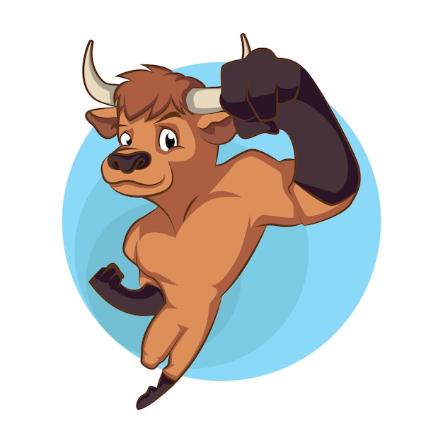 Bull cartoon vector