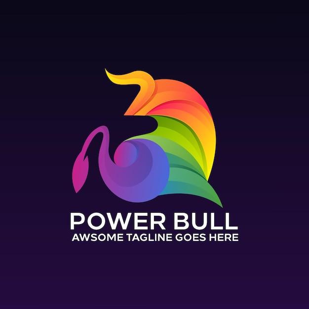 Bull colorful logo