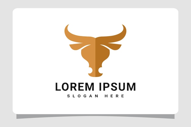 Bull Cow Cattle Head Logo Template Design Inspiration