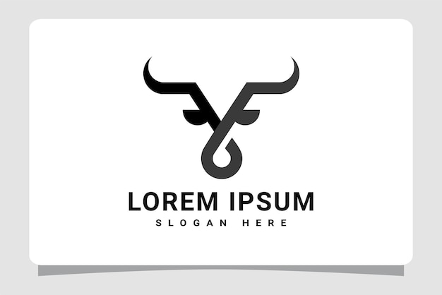 Bull Cow Cattle Head Logo Template Design Inspiration