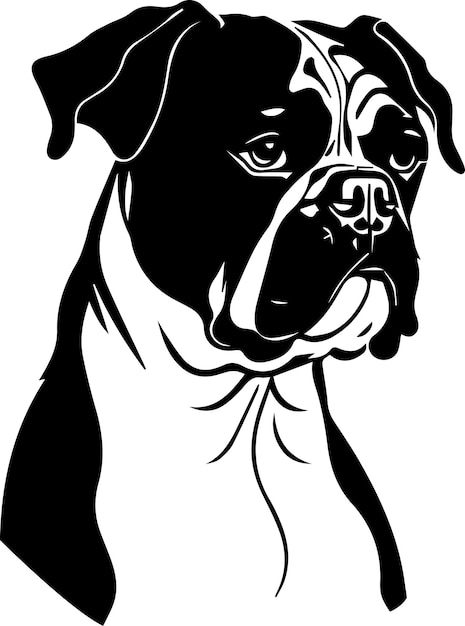 Bull Dog Vector Silhouette 4