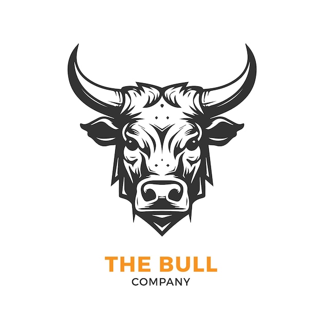 Bull head logo Vector illustratie