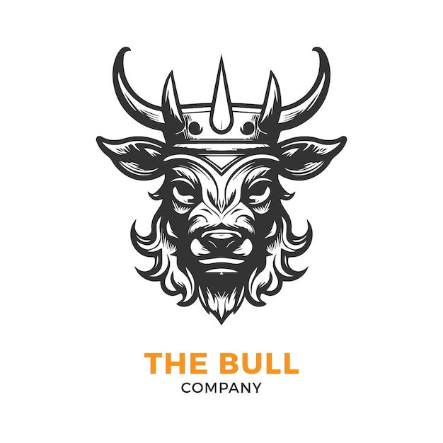 Bull head logo Vector illustratie