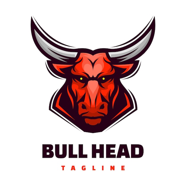 bull head mascot logo