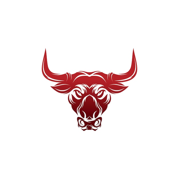 Bull head mascot Vector illustration