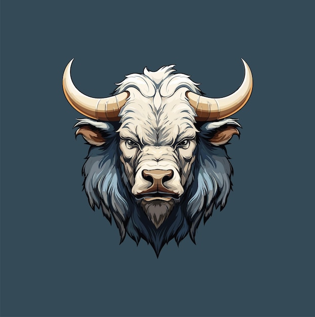 bull head vector illustration