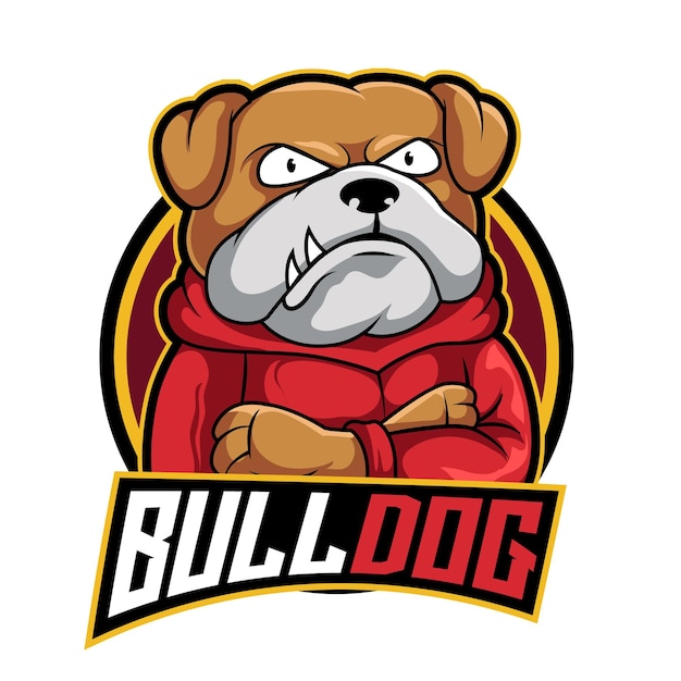 Bull hond mascotte logo gaming