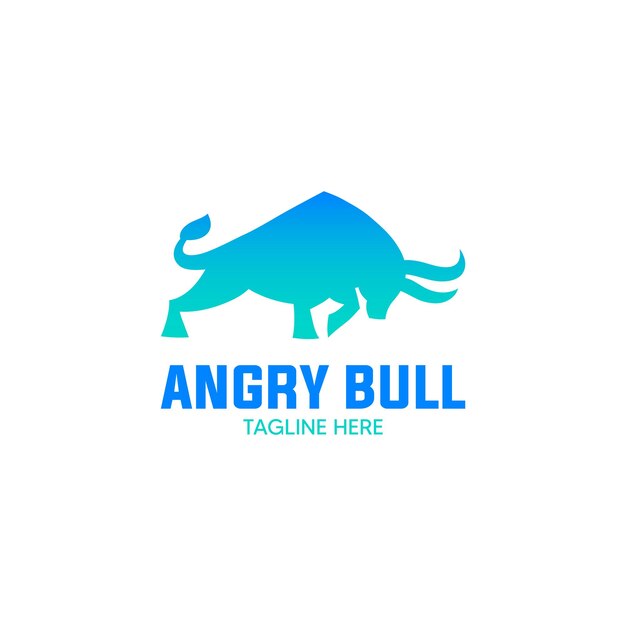 Premium Vector Bull horn cow logo template Premium Vector Bull horn cow logo template