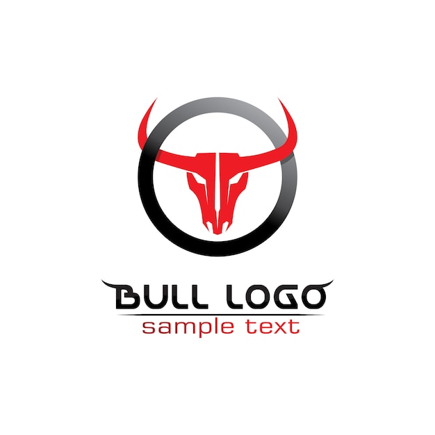 Bull horn logo sjabloon