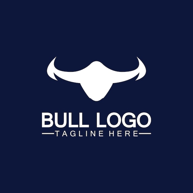 Bull horn logo and symbol template icons app