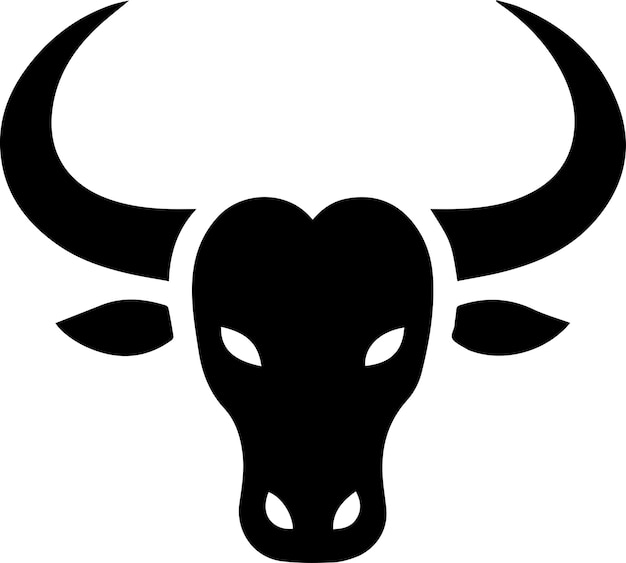 Bull Horn vector silhouette 5