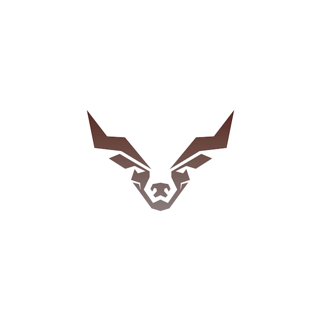 Bull icon logo buffalo head icon logo vector