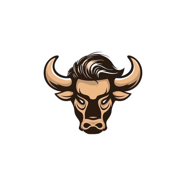 Bull illustration logo