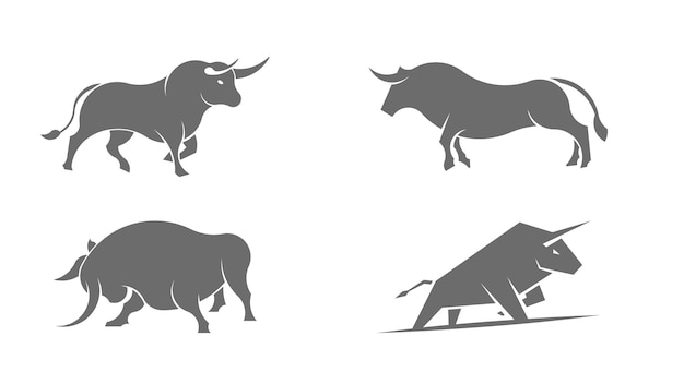 Bull illustration stock design