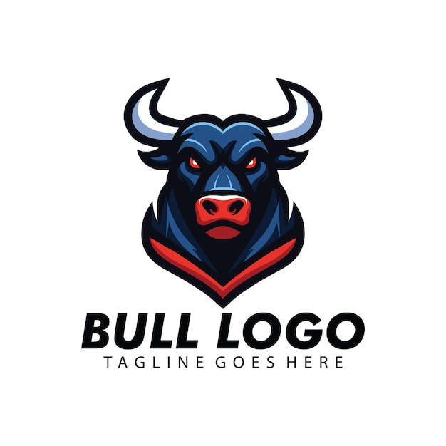 Vector bull logo design