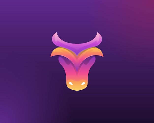 Bull-logo. dierenkop bedrijfslogo