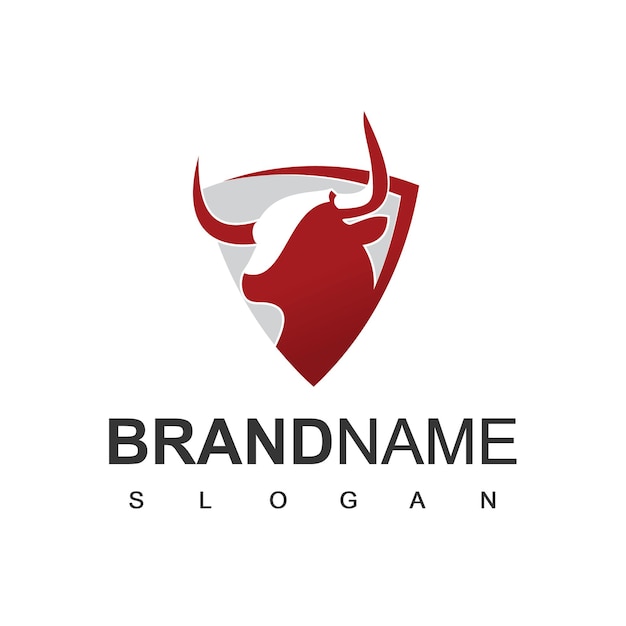 Bull logo farm  cattle and esport team symbol