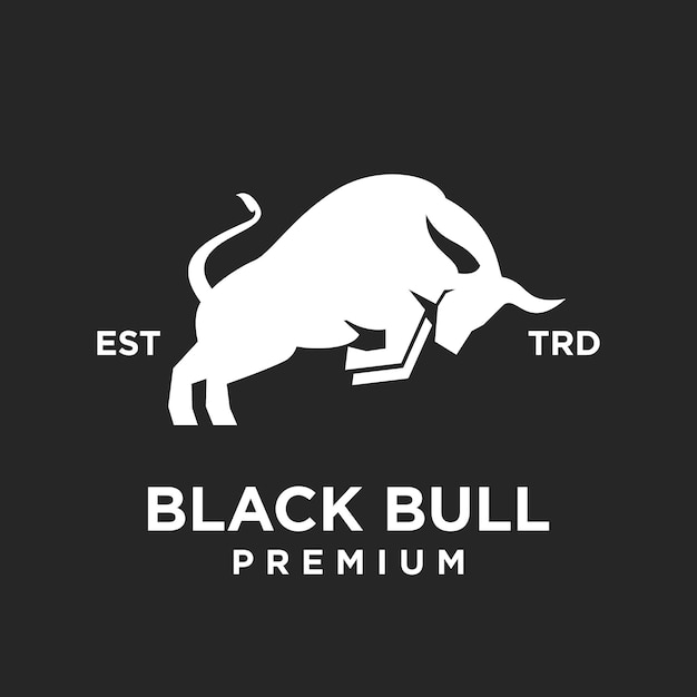 Vettore illustrazione del design dell'icona del logo bull