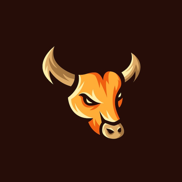 Toro logo mascotte illustrazione