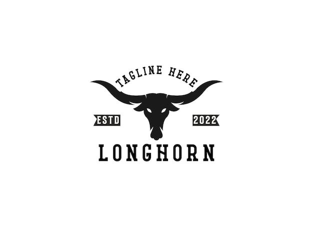 Bull-logo met de titel 'logo for longhorn'