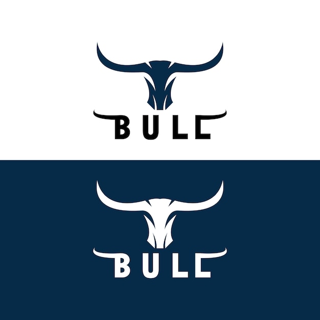 Bull logo and symbols vector template icons app