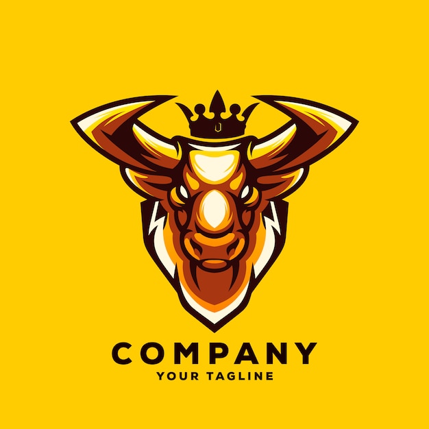 Bull logo vector