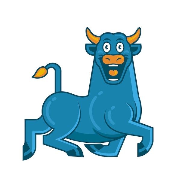 Vector bull mascot