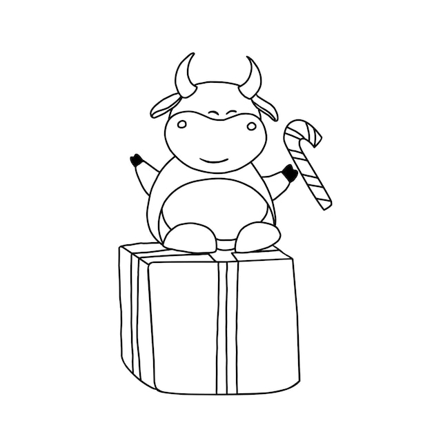 Bull ox coloring page