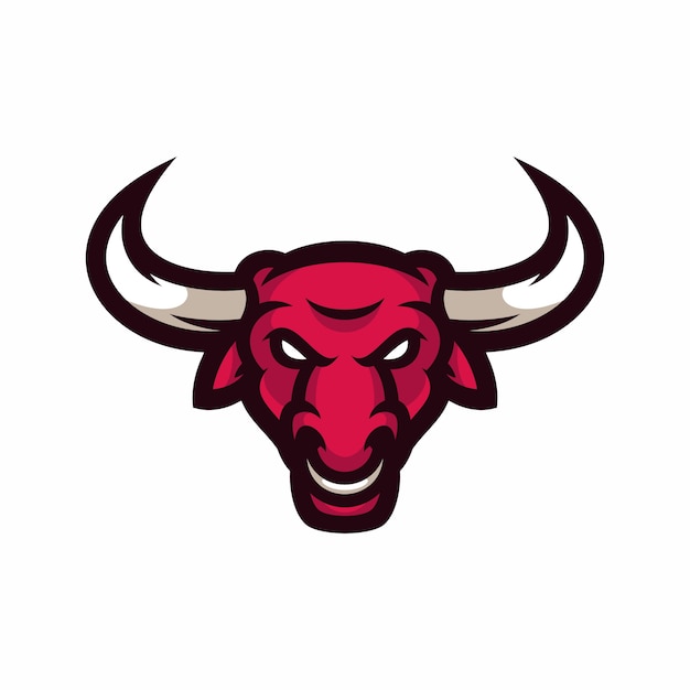 Bull - vector logo / icona illustrazione mascotte