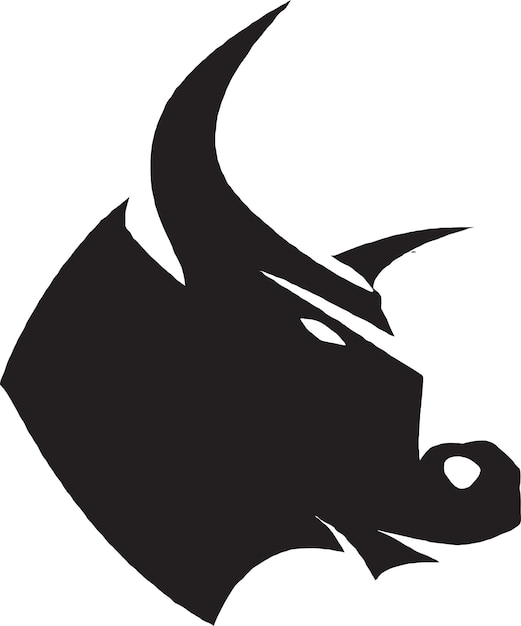 Bull with anchor vector logo design for maritime or nautical brands