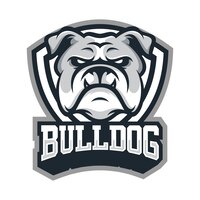 Vector bulldog animal sport mascot head logo vector