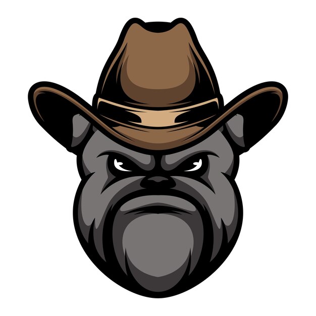 Bulldog Cowboy ontwerp