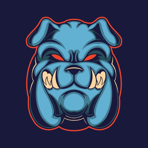 Vector bulldog geïsoleerd