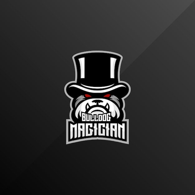 Bulldog goochelaar logo esport team