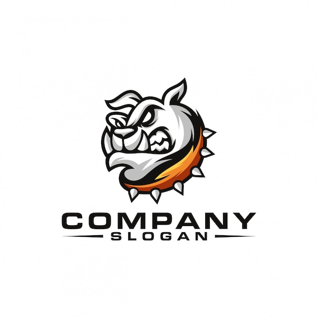 Vector bulldog logo design