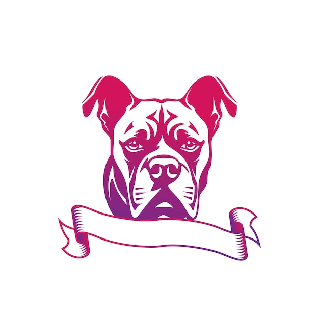 Bulldog Logo in Vector Business bulldog beveiligingslogo en embleem bulldog logo stock illustratie