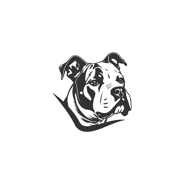 Bulldog Logo in Vector Business bulldog beveiligingslogo en embleem bulldog logo stock illustratie