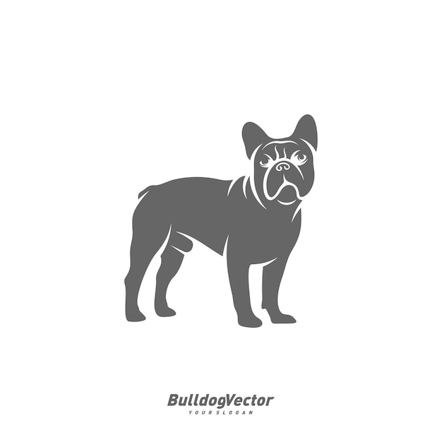 Bulldog logo ontwerp vector sjabloon Silhouet van Bulldog ontwerp illustratie